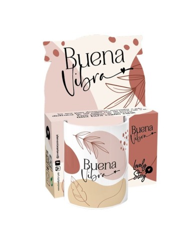 Taza frase Buena vibra