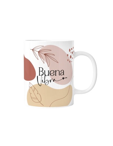 Taza frase Buena vibra