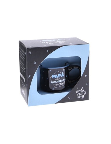Taza mini frase Papá eres mi superheroe favorito