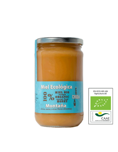 Miel cruda ecológica de montaña 800g