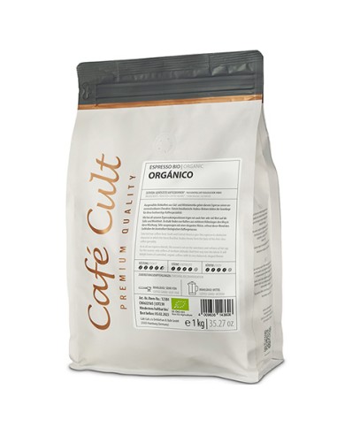 Café arábica espresso bio en grano 100g