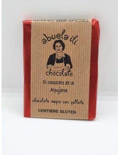 Chocolate negro con galleta 50g Abuela Ili
