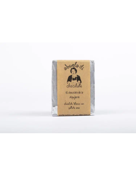 Chocolate blanco con galleta oreo 50g Abuela Ili