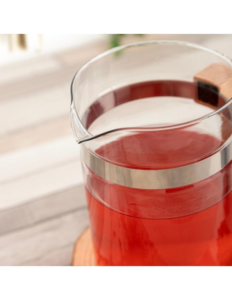 Tetera vidrio filtro inox (0,8L)