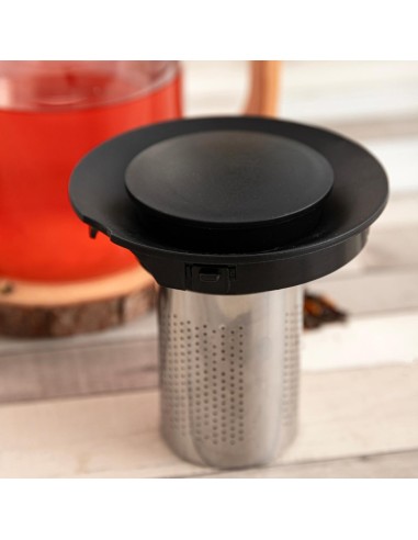 Tetera vidrio filtro inox (0,8L)