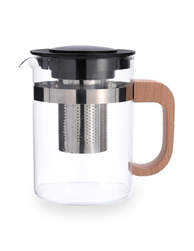 Tetera vidrio filtro inox (0,8L)