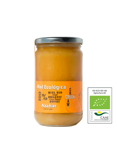 Miel Cruda Ecológica Azahar 800g Verde Miel