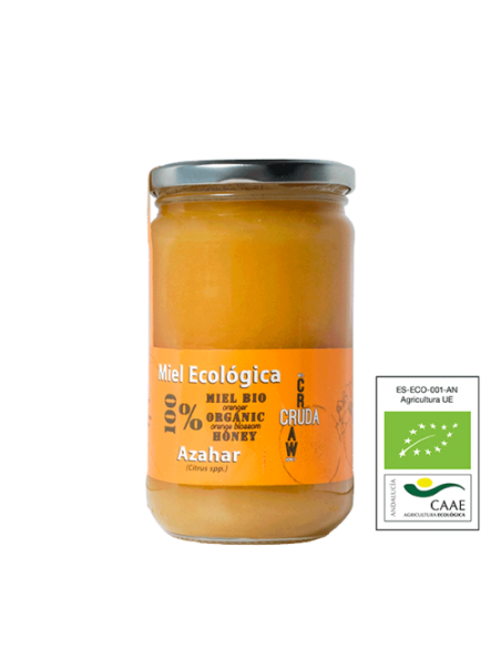 Miel Cruda Ecológica Azahar 800g Verde Miel