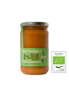 Miel Cruda Ecológica Flores y Eucalipto 800g Verde Miel
