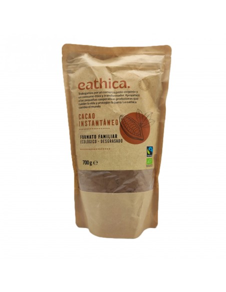 Cacao Instantáneo BIO azucarado. Formato familiar 800g