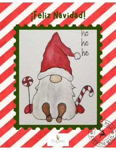 Postal Navidad- Feliz navidad- Ho Ho Ho