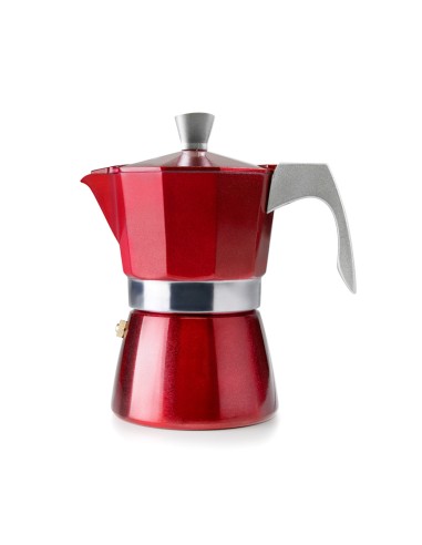 Cafetera Express Evva Red 3 tazas Ibili