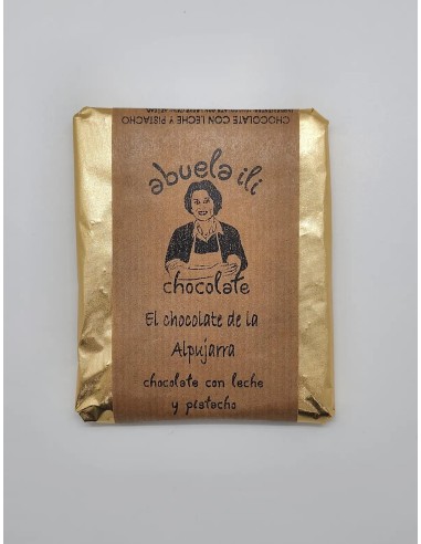 Chocolate con leche y pistacho Abuela Ili