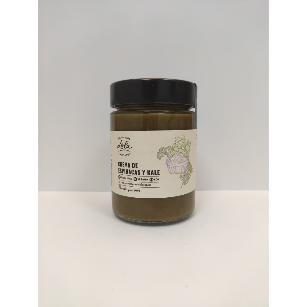 Crema de Espinacas y Kale 330g Ecológicos Lola