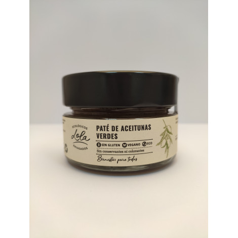 Paté de Aceitunas Verdes 120g Ecológicos Lola