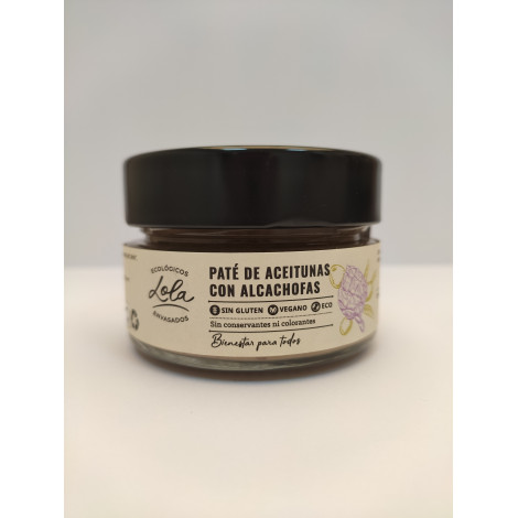 Paté de Aceitunas con Alcachofas 120g Ecológicos Lola