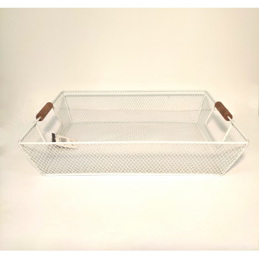 CESTA REJILLA BLANCA