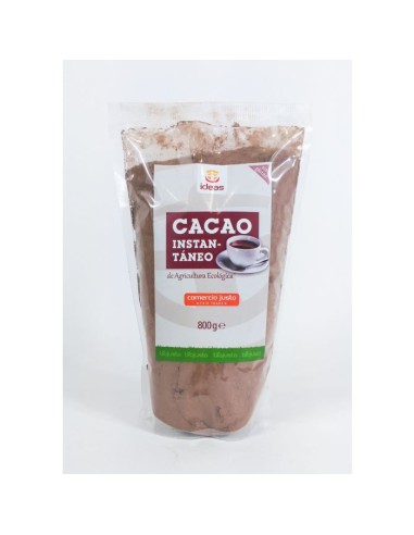 Cacao Instantáneo BIO azucarado. Formato familiar 800g