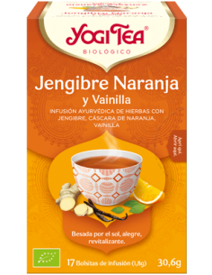 Yogi tea Jengibre Naranja y vainilla