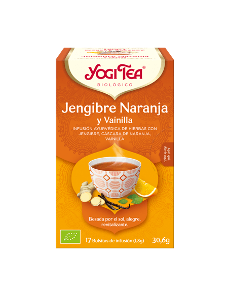 Yogi tea Jengibre Naranja y vainilla