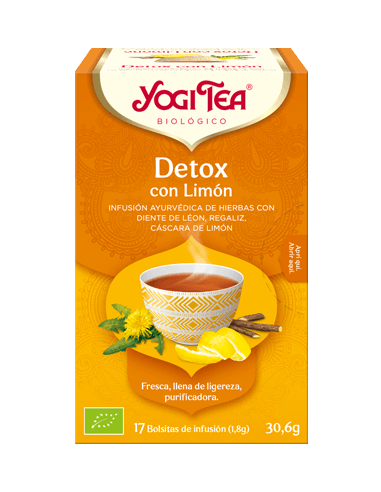 Yogi tea detox con limón